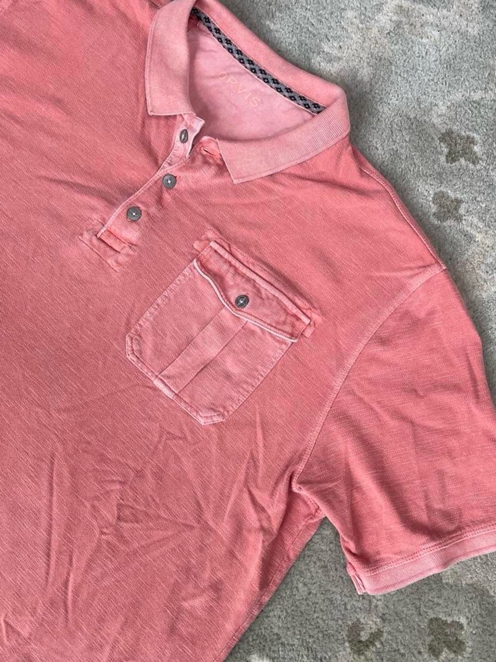 Orvis Coral Short-Sleeve Polo with Chest Pocket